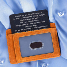 Load image into Gallery viewer, Valentine’s Day Gifts for Wife Husband Anniversary Wallet Insert Card for Him Her Boyfriend Girlfriend Birthday Fiance Fiancee Engagement Mini Love Note Groom Bride Wedding New Year Deployment Present
