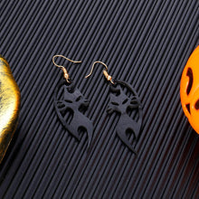 Load image into Gallery viewer, 2/6/7 Pairs Halloween Ghost Skeleton Dangle Earrings Assorted Pumpkin Spider Black Cat Bat Cobweb Spiderweb Faux Leather Earring Studs Sets Gifts for Girls Women Ladies Her Halloween Theme Party
