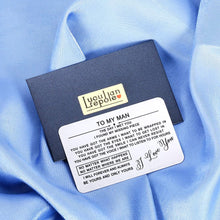 Load image into Gallery viewer, to My Man Wallet Insert Card Valentines Day Gifts for Boyfriend Him Birthday Husband Anniversary for Fiance Groom Wedding Engagement Mini I Love You Note Christmas Stocking Stuffers from Girlfriend
