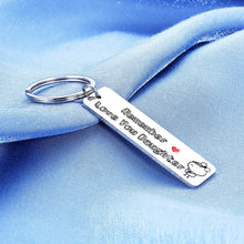 Load image into Gallery viewer, Valentines Gifts for Daughter from Mom Dad Parent Birthday Keychain for Teen Girl Graduation Women Daughter in Law Wedding Presents from Step Mother Remember I Love You Keyring Christmas
