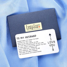 Load image into Gallery viewer, to My Husband Valentine’s Day Gift for Hubby Birthday Anniversary Wallet Insert Card Groom Wedding Honeymoon Worse Half Mini Love Note from Bride Wife for Boyfriend Men Him Father’s Day
