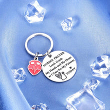 Load image into Gallery viewer, Nurses Keychain Women Valentines Gift for Nursing Student Graduation New Registered Nurse Birthday for Medical Professional Nurses Day Appreciation Christmas New Year Thank You Present Nurse's Prayer
