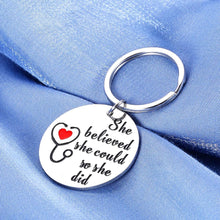 Load image into Gallery viewer, Inspirational Valentines Gifts Keychain for Nurse Graduate for Women Teen Girls Practitioner RN Medical Student Graduation Gift for Best Friends BFF Sister Daughter Mother Birthday Christmas Keyring
