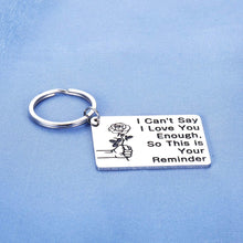 Load image into Gallery viewer, Boyfriend Birthday Christmas Keychain from Girlfriend Valentines Anniversary Husband Wife Gifts for Her Him Birthday Fiancee Fiance Bride Groom Wedding Long Distance Relationship Friends Present
