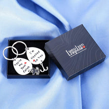 Load image into Gallery viewer, Valentine&#39;s Day Gifts Set of 2 Pcs Keychain for Him Her Birthday Husband Wife Wedding Anniversary for Boyfriend Girlfriend Christmas Fisherman Couple Present You are My Best Catch I’m Hooked Keyring
