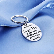 Load image into Gallery viewer, Coworker Leaving Gifts Keychains for Colleague Boss Employee Retirement Leader Supervisor Farewell for Women Men Work Friends Christmas Goodbye Thank You an Amazing Coworker is Hard to Find Keychain
